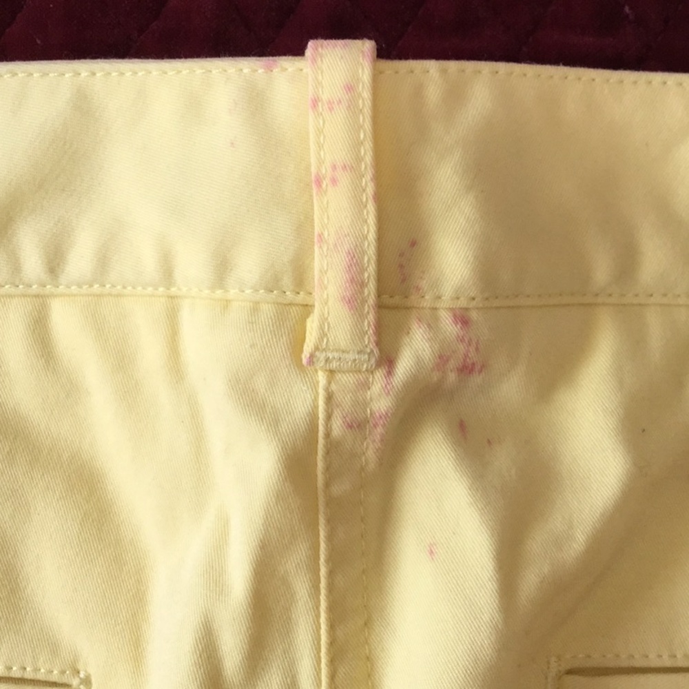 Talbots Canary YELLOW Capris NWOT     Sz 4 Petite - Picture 10 of 15